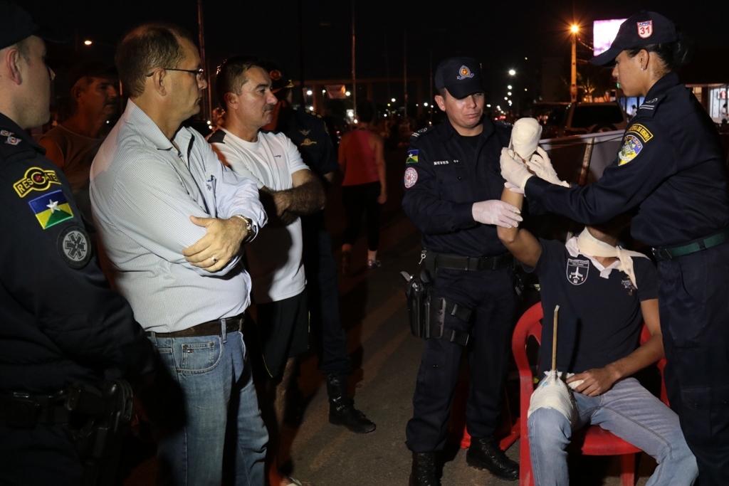 O Estágio contou com as presenças do vice-governador Daniel Pereira e do comandante geral da PMRO coronel PM Prettz